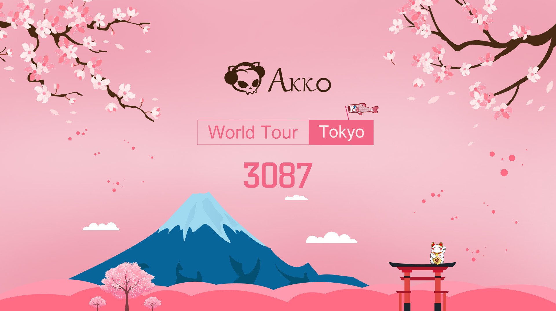 Bàn phím cơ Akko 3087 World Tour - Tokyo