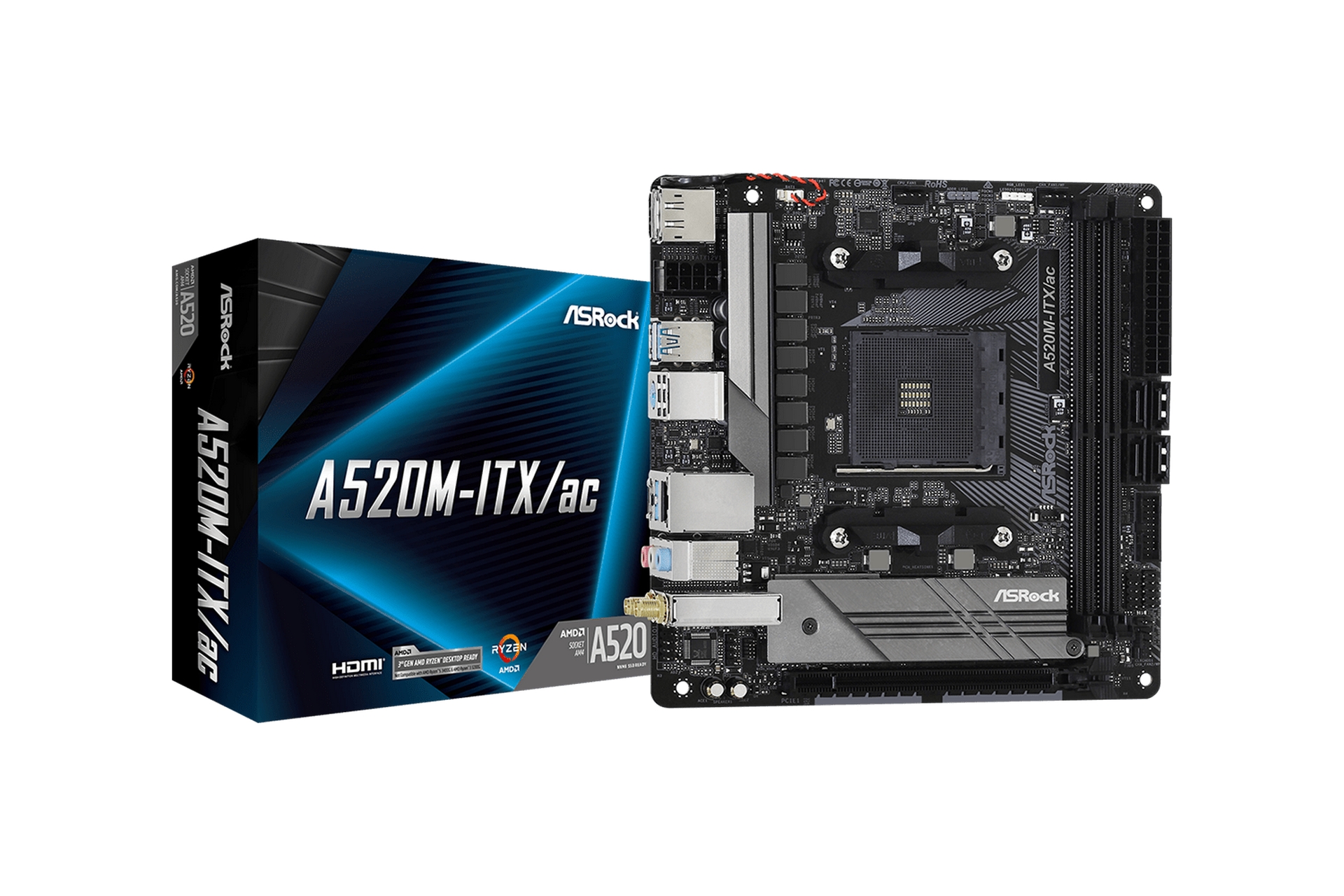 Asrock a520m itx ac обзор