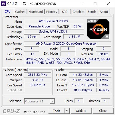 Ryzen 3 2300X