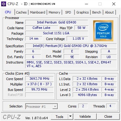 Сравнение процессоров intel pentium gold 5405u и intel core i3 8145u