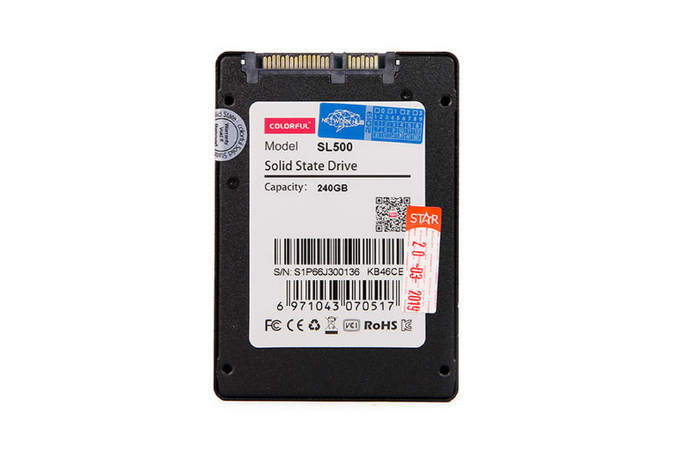 SSD Colorful SL500 240GB có độ hoàn thiện từng chi tiết cao