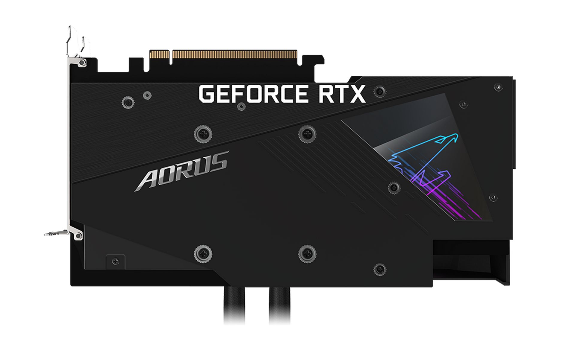 AORUS GeForce RTX 3080 XTREME WATERFORCE WB 10G back