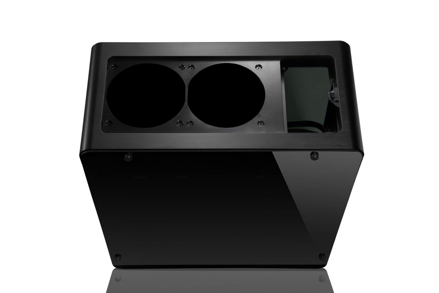 Jonsbo UMX4W Black có thiết kế công nghiệp đơn giản