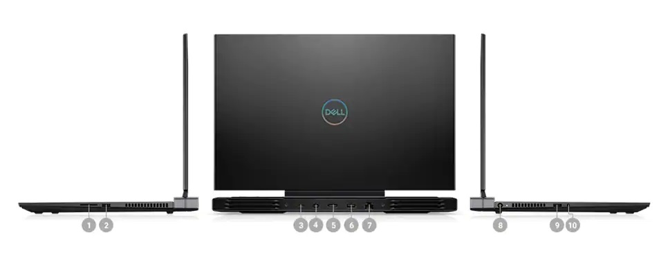 Laptop Dell Gaming G7 7500 G7500B Cổng & Khe cắm