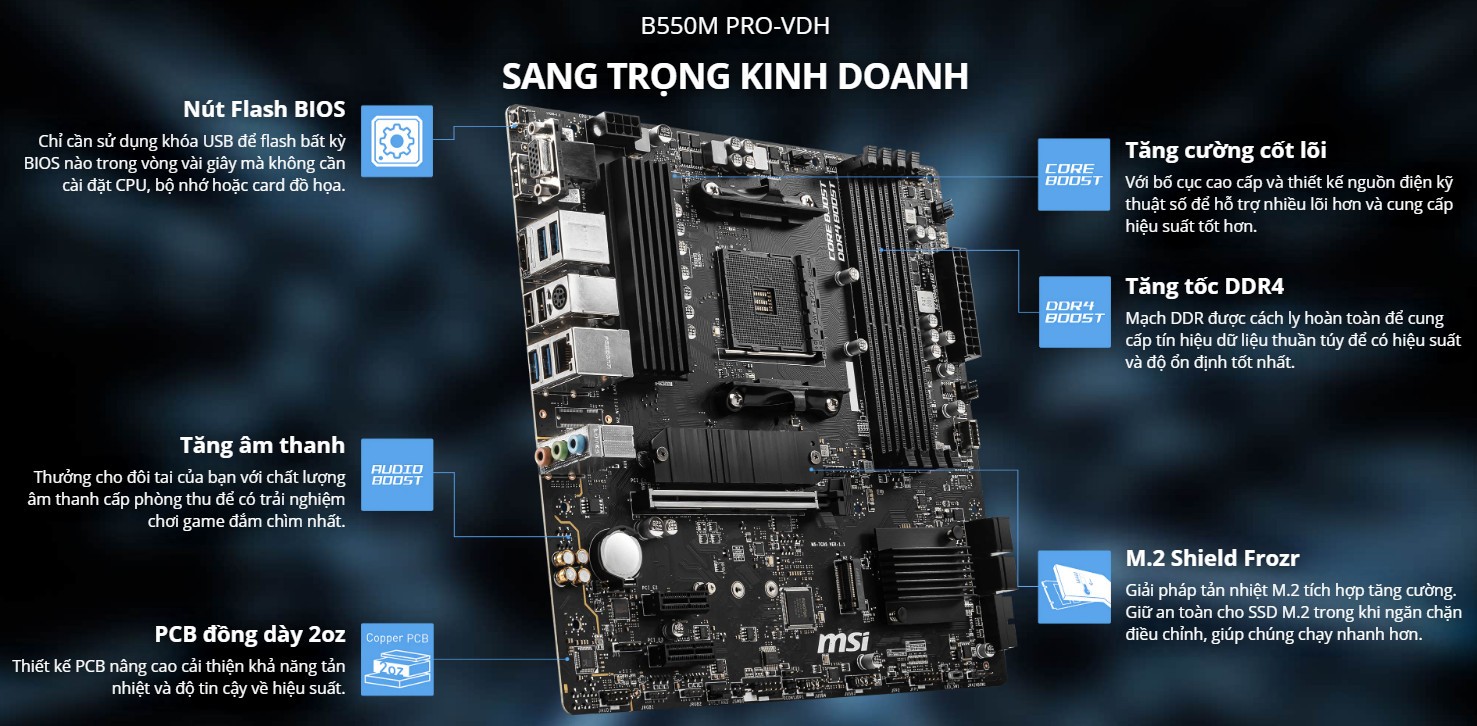 Mainboard MSI B550M PRO-VDH