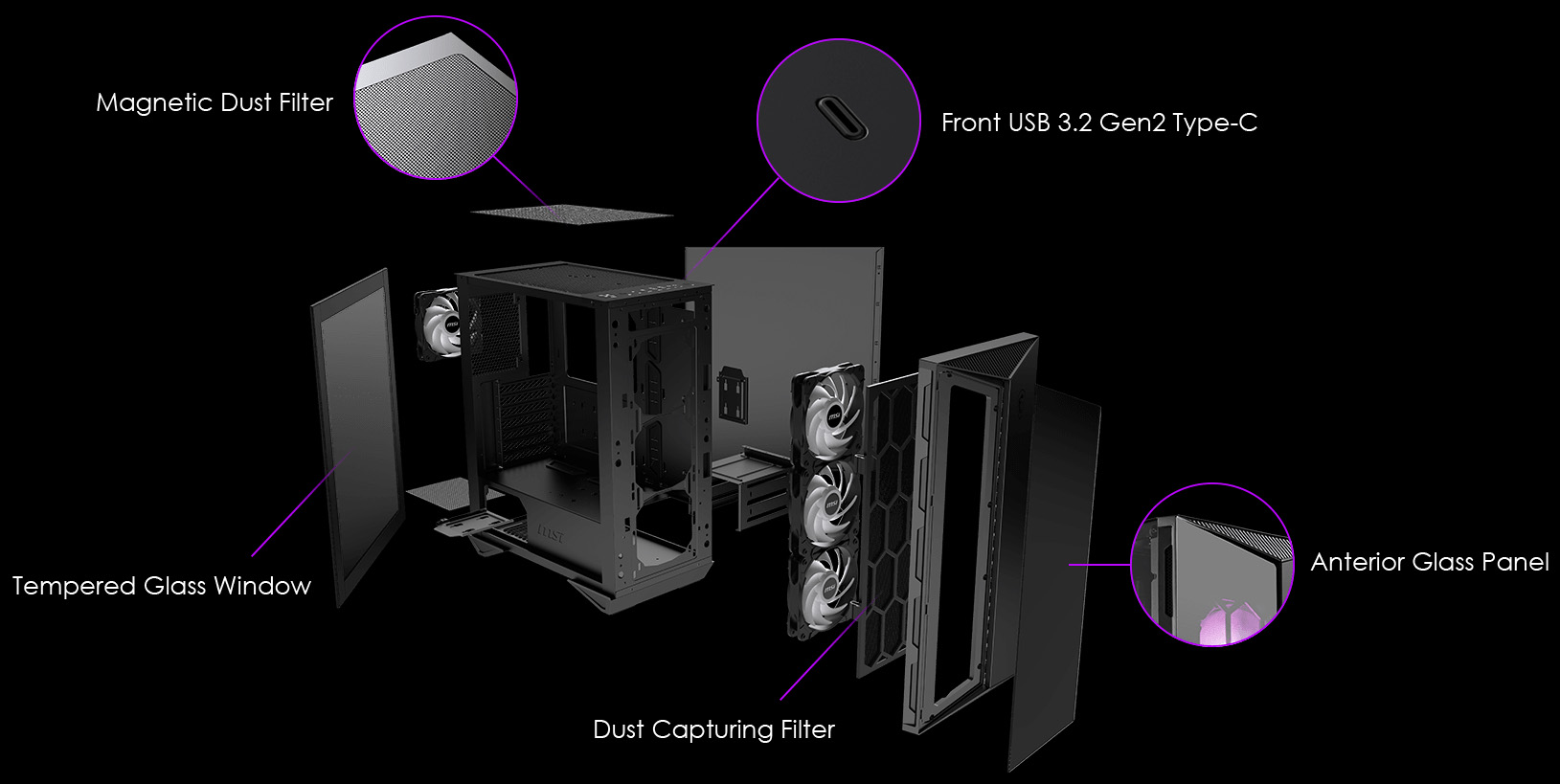 Vỏ Case MSI MPG GUNGNIR 110R