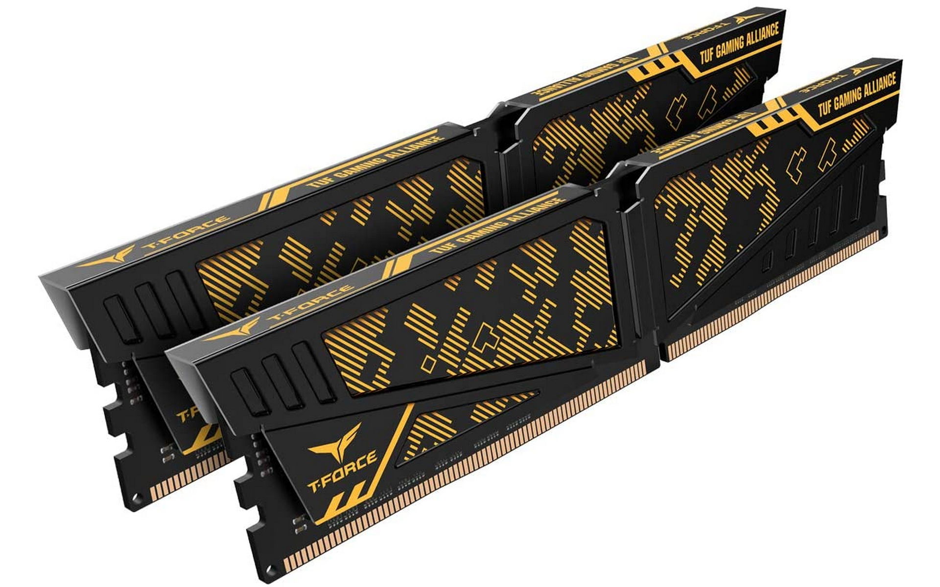 RAM TEAMGROUP T-Force Vulcan TUF Gaming Alliance Yellow 32GB (16GBx2) Bus 3200 CL16 DDR4