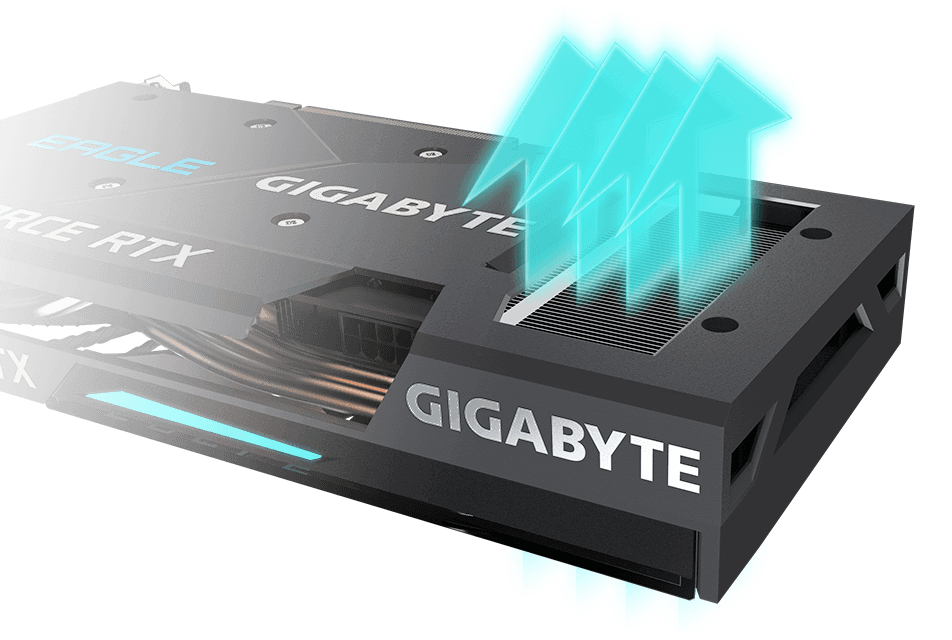 GIGABYTE RTX 3060 Ti EAGLE 8GB có thiết kế tản nhiệt mở rộng