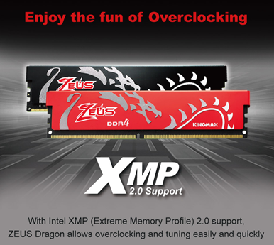 Kingmax Zeus 16GB cũng hỗ trợ cấu hình Intel XMP2.0