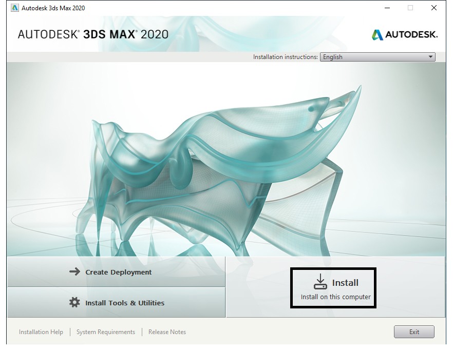 Не активируется 3ds max 2020