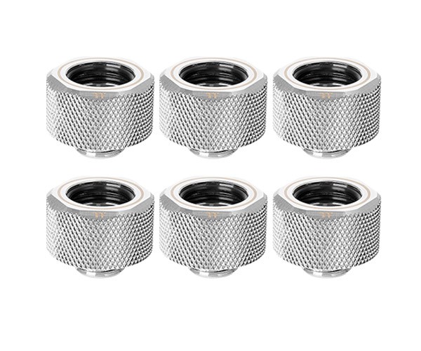 Pacific C-Pro G1 / 4 PETG Tube 16mm OD Compression Fitting - Chrome