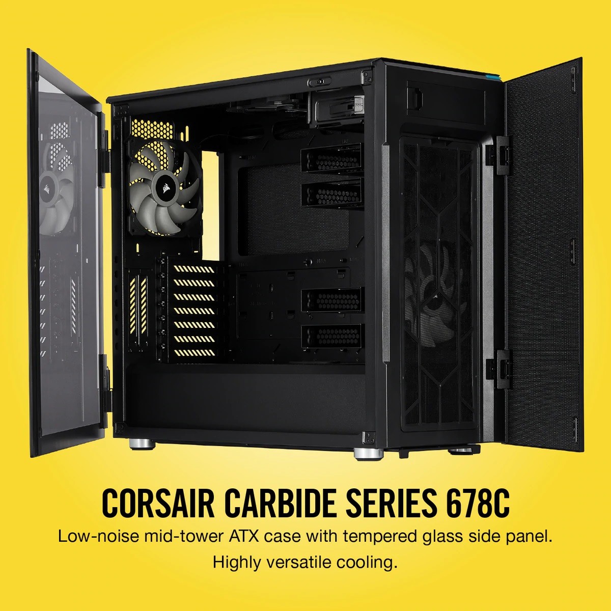 Vỏ case Corsair Carbide Series 678C - Đen