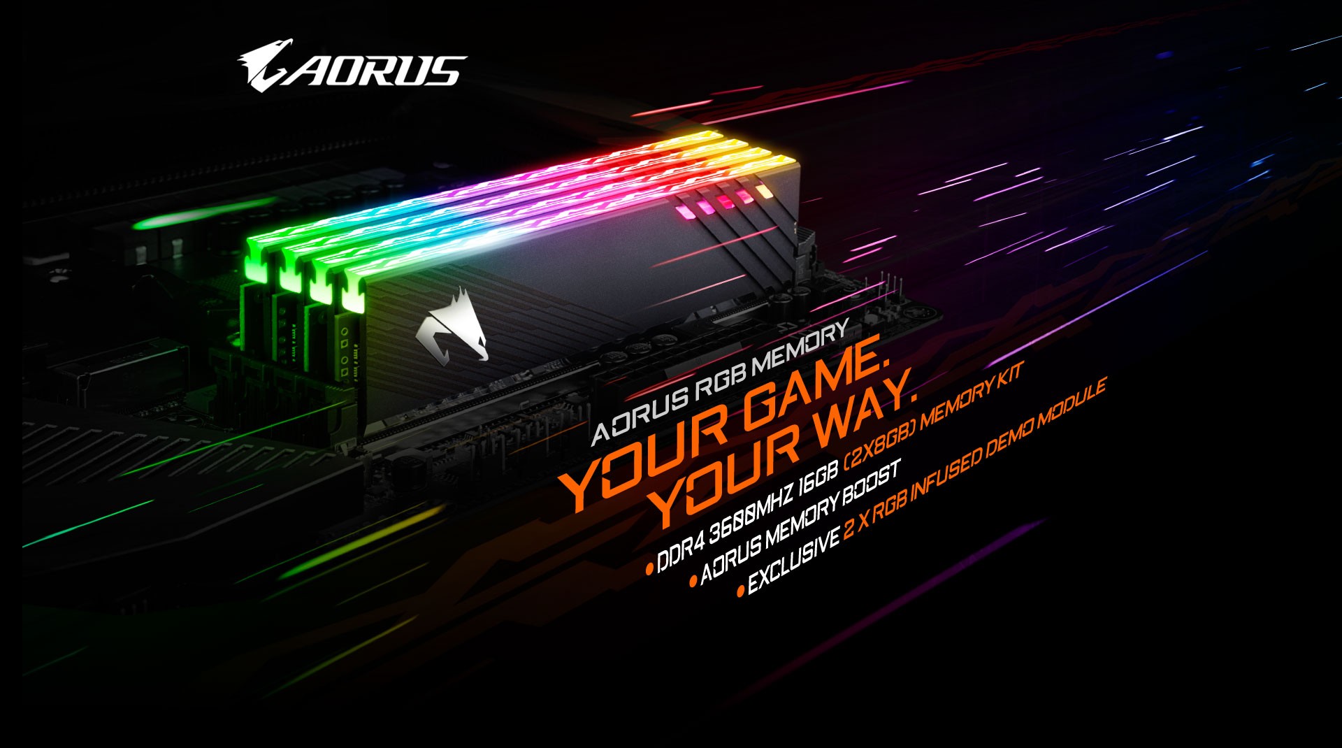 Ram Gigabyte AORUS RGB Memory 16GB 3600MHz demo kit