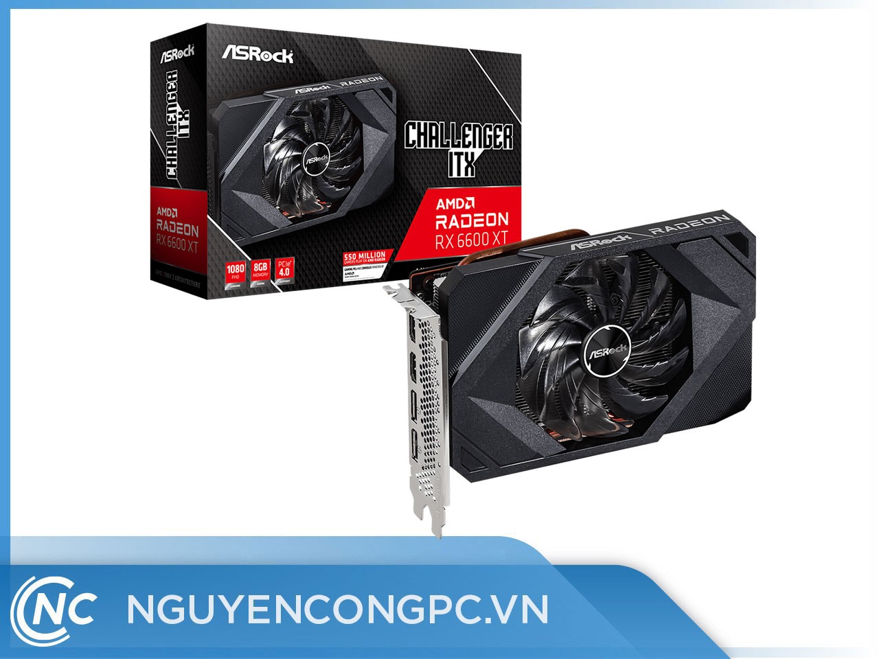 Card đồ họa AsRock AMD Radeon RX 6600 XT Challenger ITX 8GB